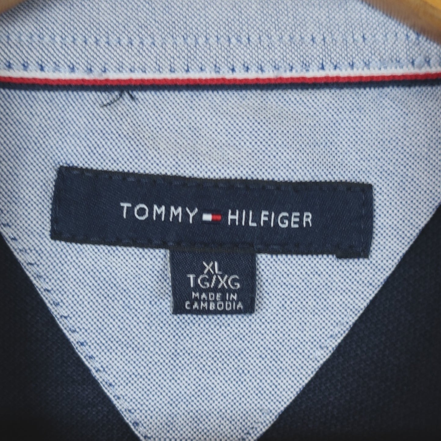 VINTAGE LONG-SLEEVE TOMMY HILFIGER POLO SHIRT - XL