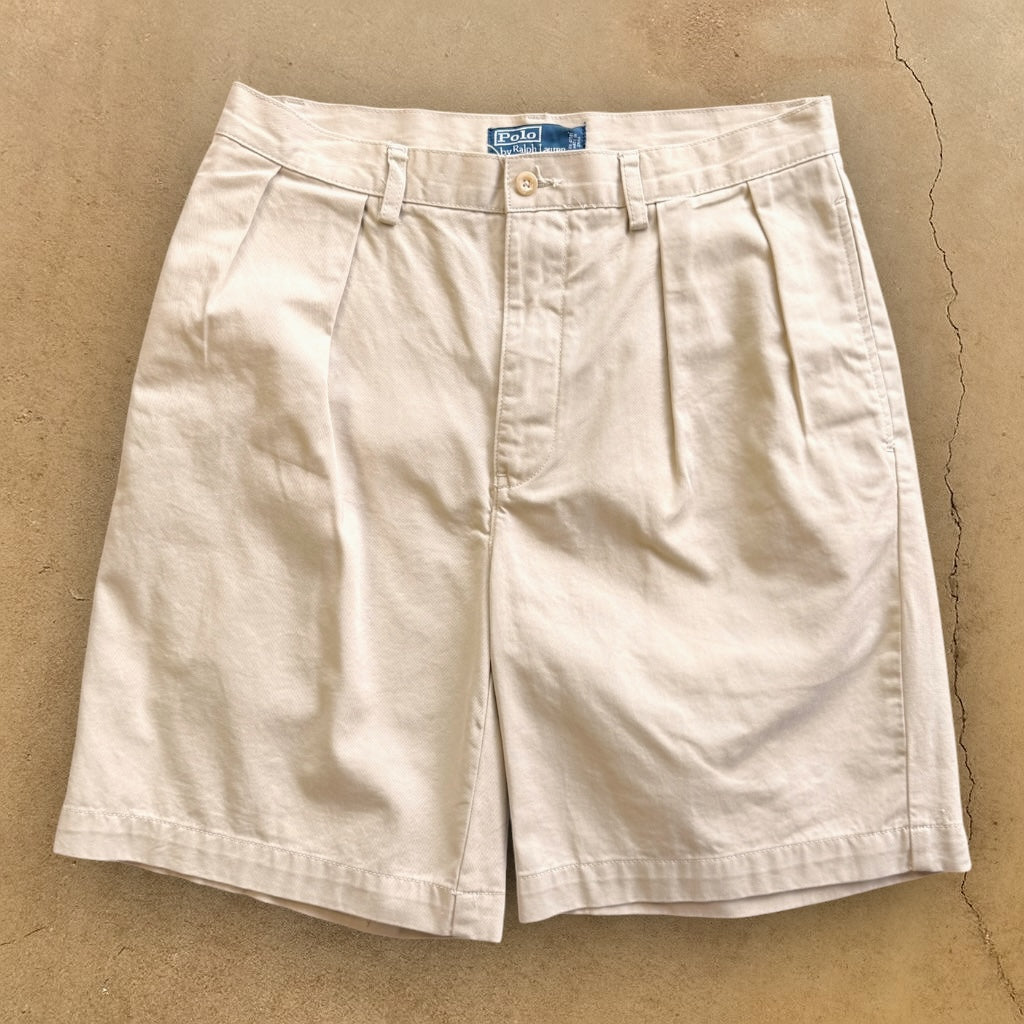 VINTAGE RALPH LAUREN TAILORED SHORTS - 33"