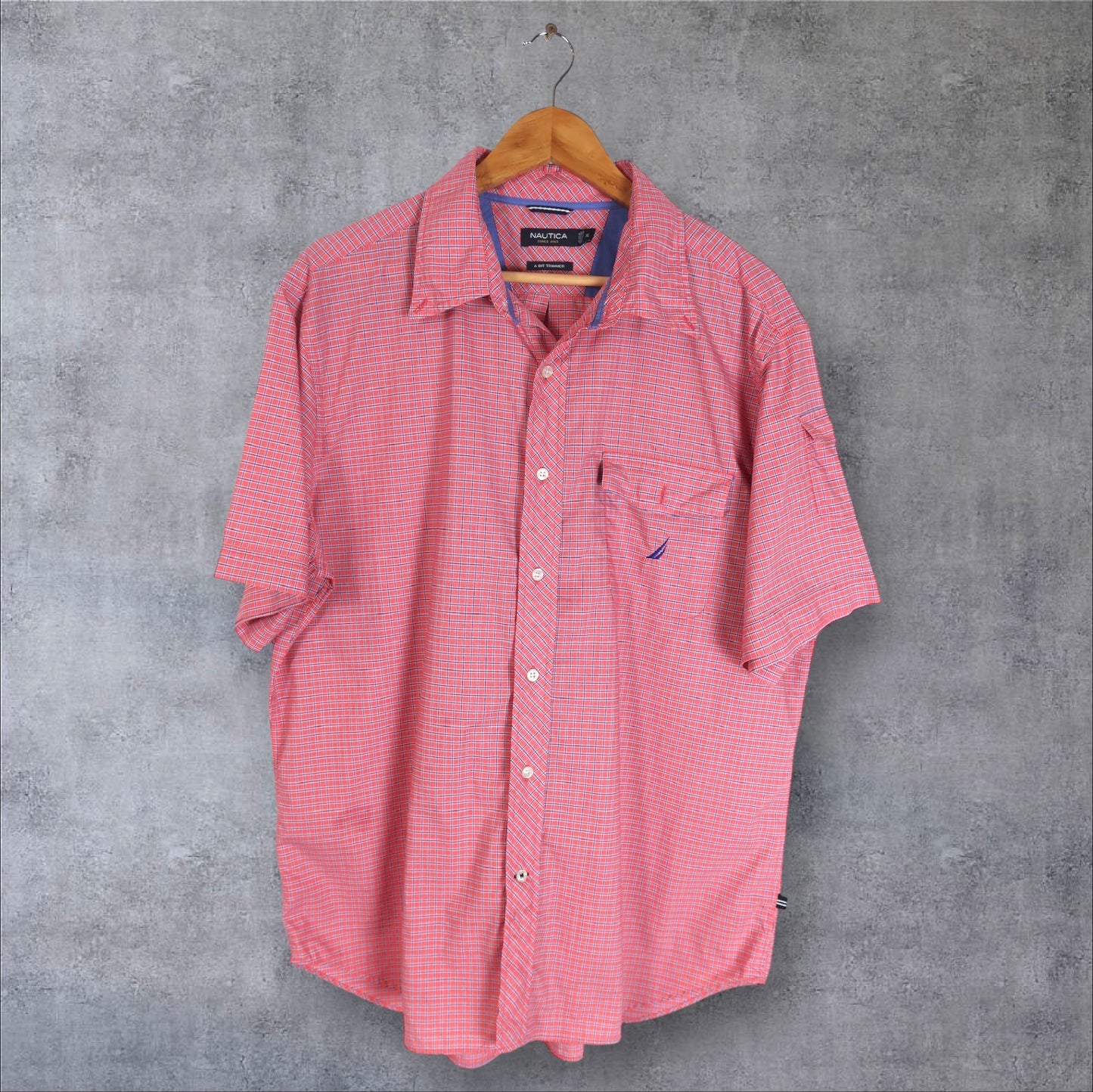 VINTAGE NAUTICA BUTTON-UP SHIRT - XL