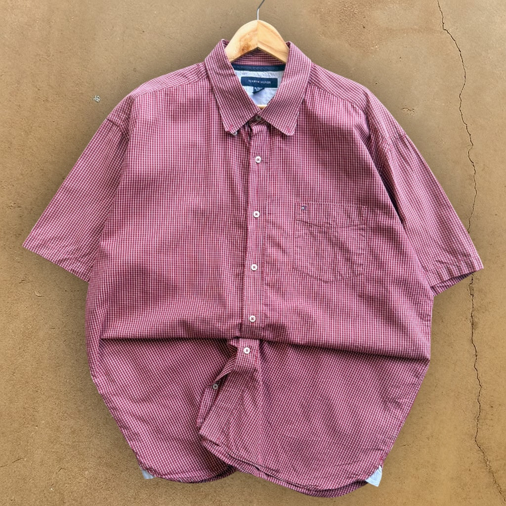 VINTAGE TOMMY HILFIGER BUTTON-UP SHIRT - XL