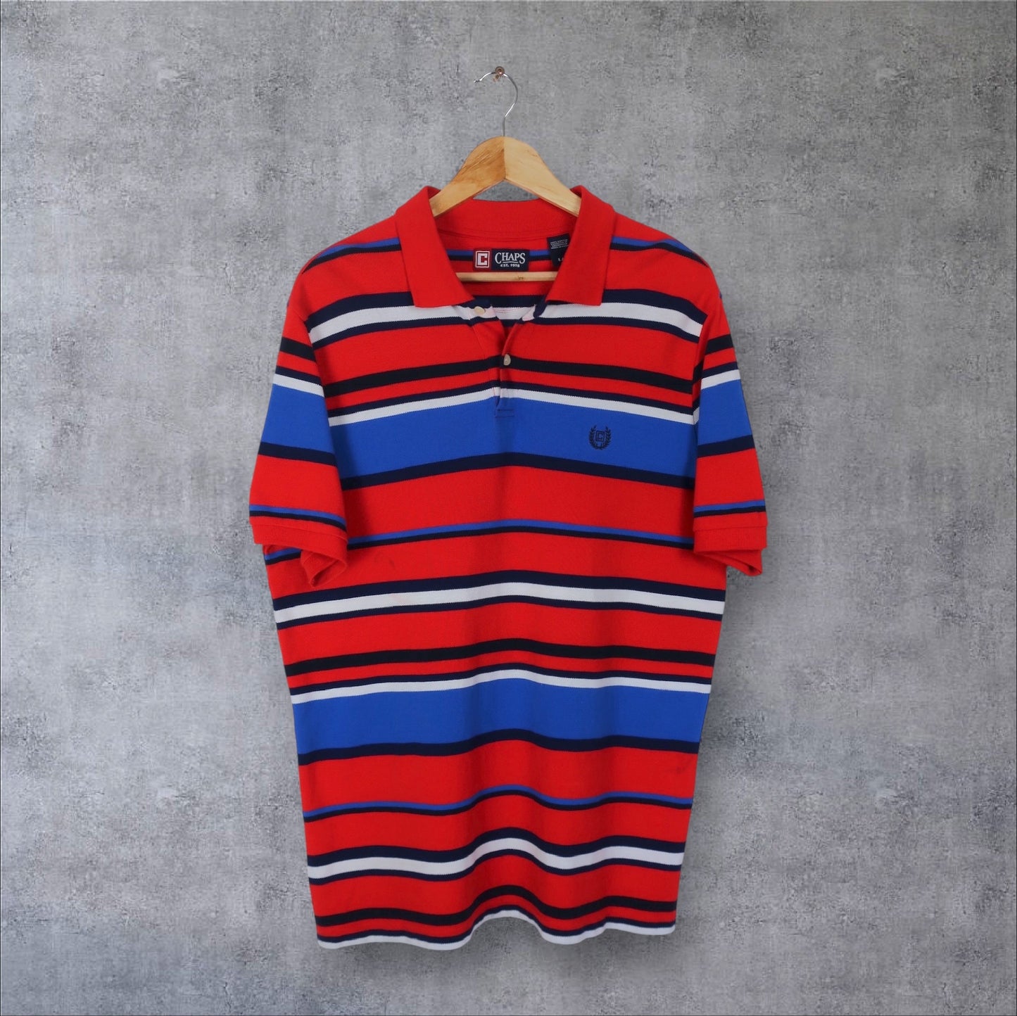 VINTAGE CHAPS POLO SHIRT - L