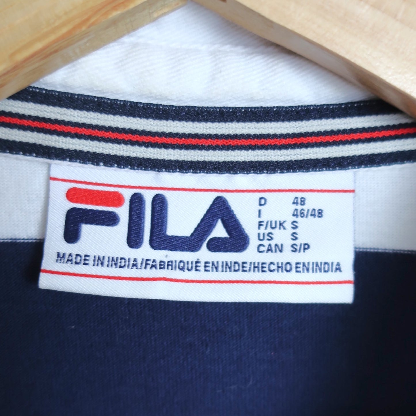 VINTAGE LONG-SLEEVE FILA POLO SHIRT - S
