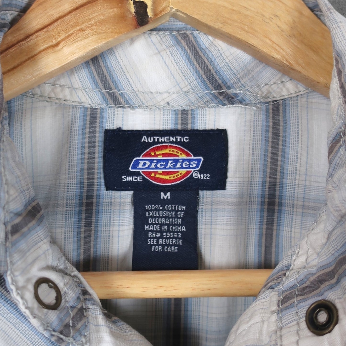VINTAGE DICKIES BUTTON-UP SHIRT - M