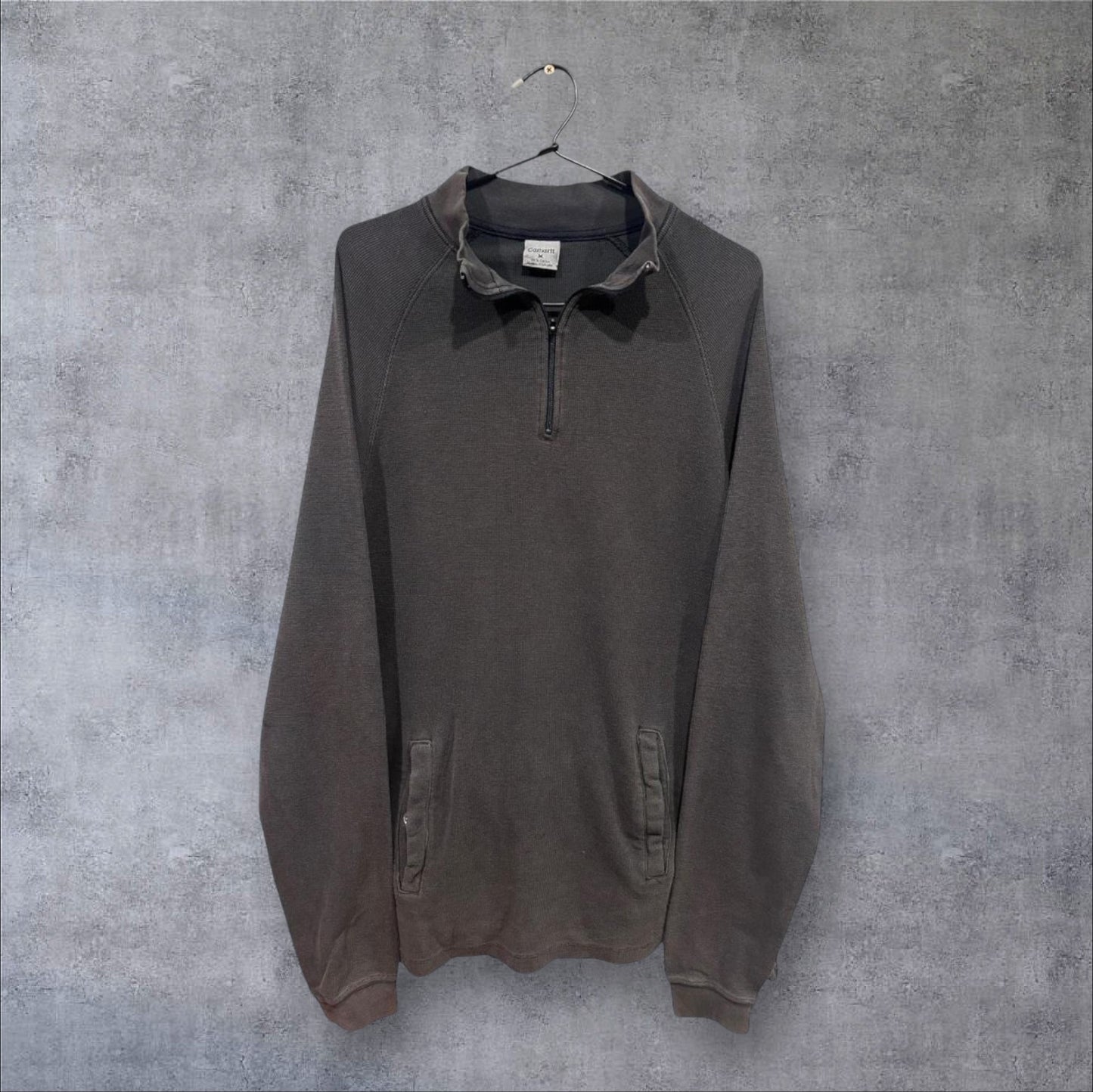 VINTAGE CARHARTT 1/4 ZIP - M/L