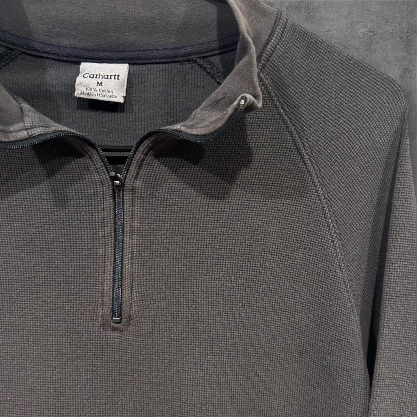 VINTAGE CARHARTT 1/4 ZIP - M/L