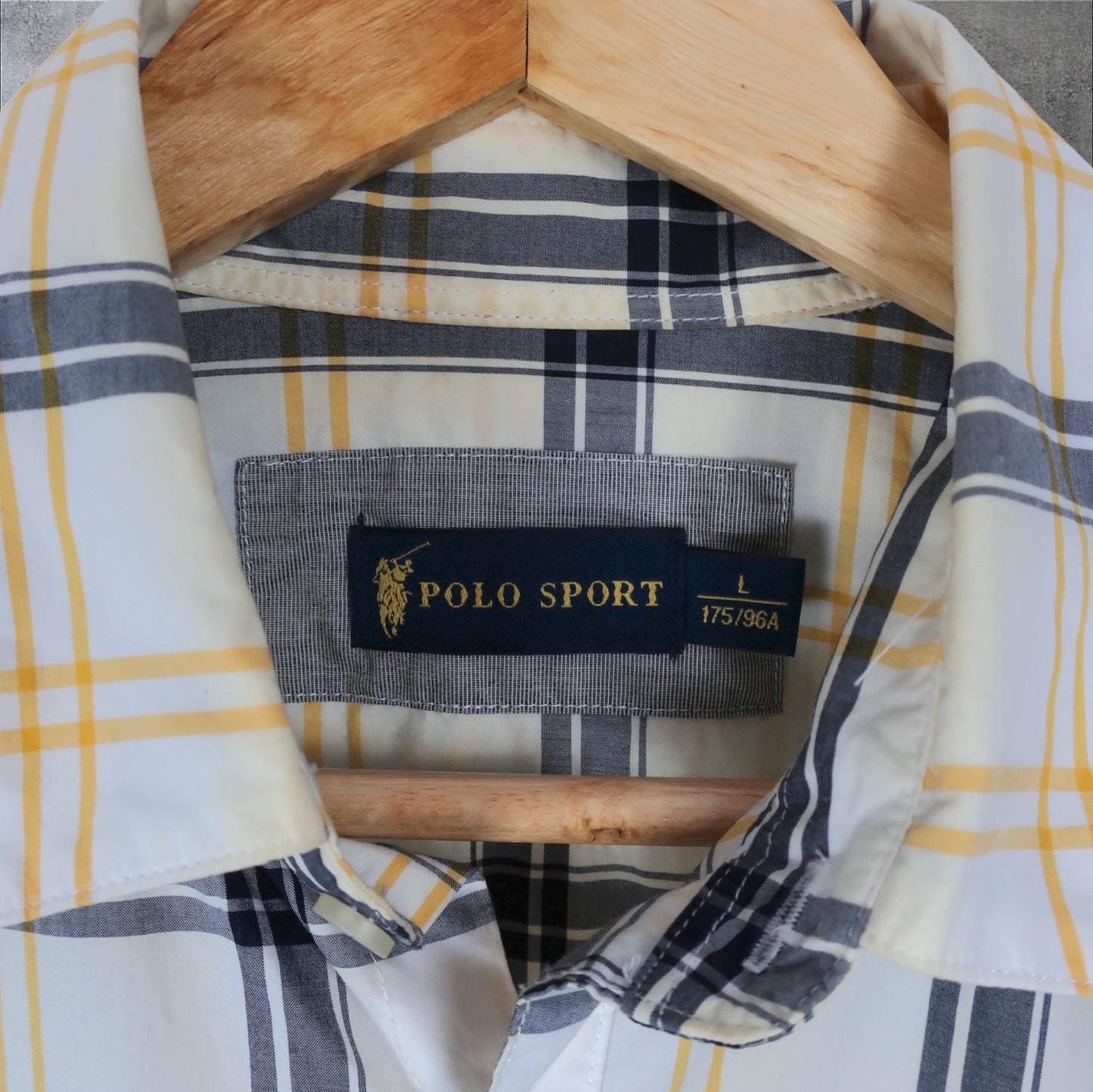 VINTAGE POLO RALPH LAUREN BUTTON-UP SHIRT - L