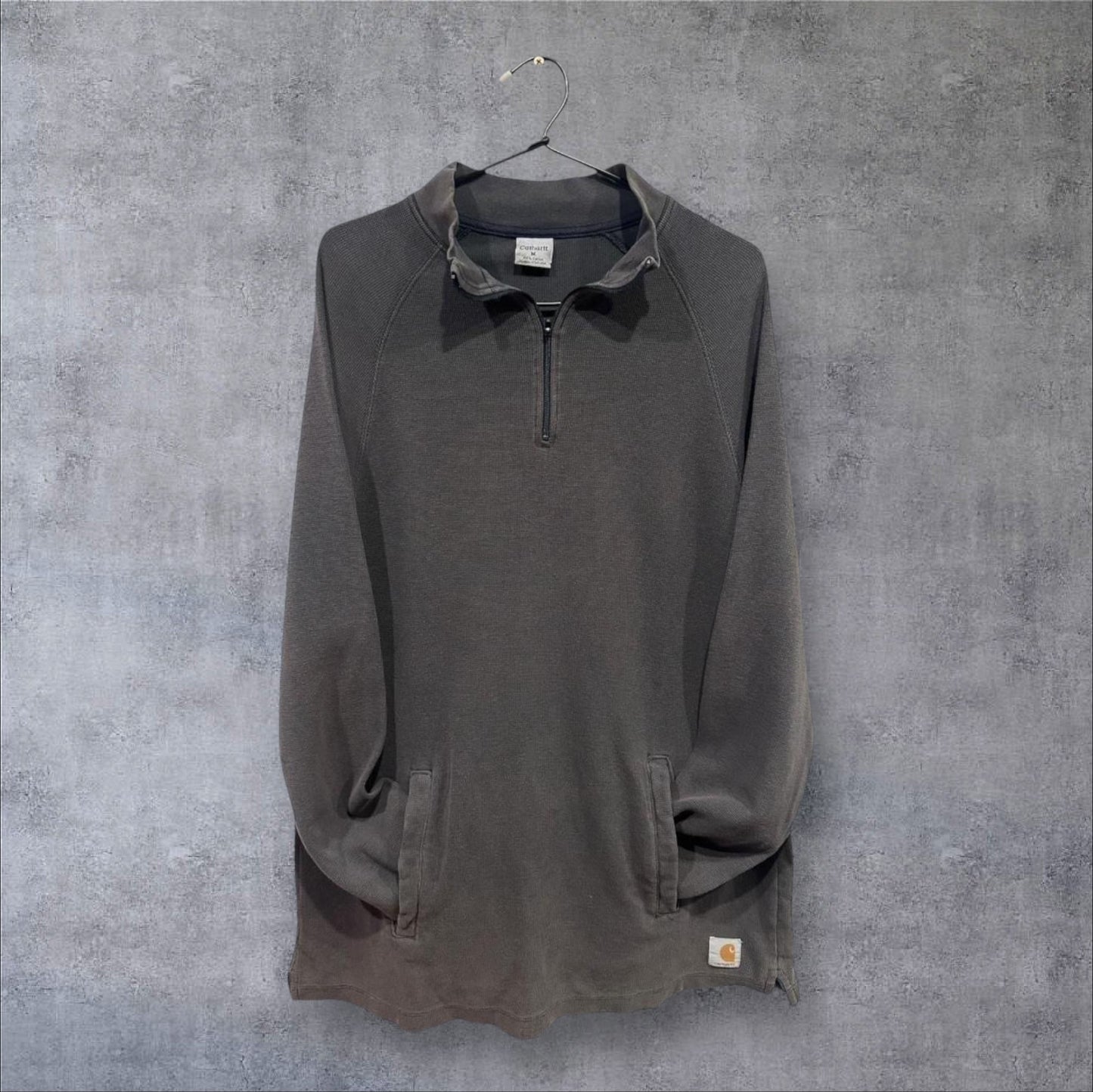 VINTAGE CARHARTT 1/4 ZIP - M/L