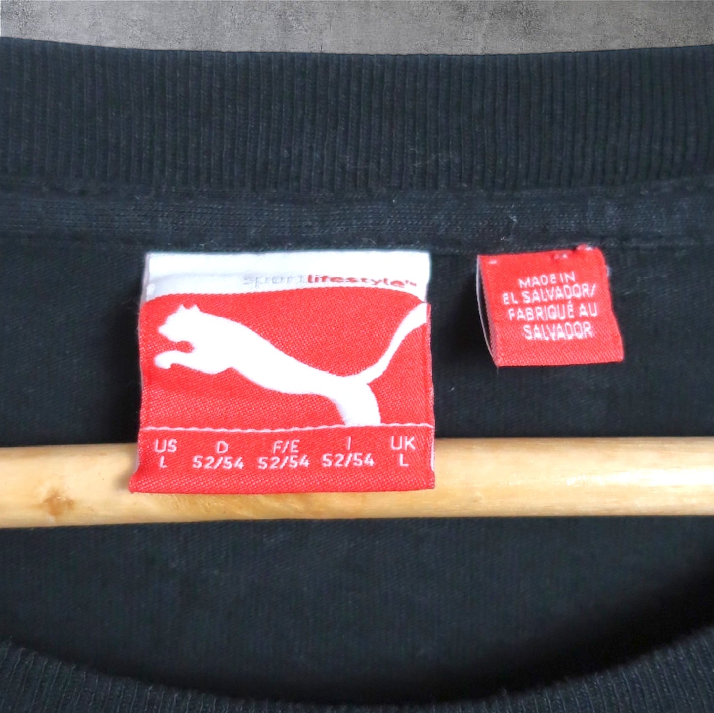 VINTAGE LONG-SLEEVE PUMA T-SHIRT - L