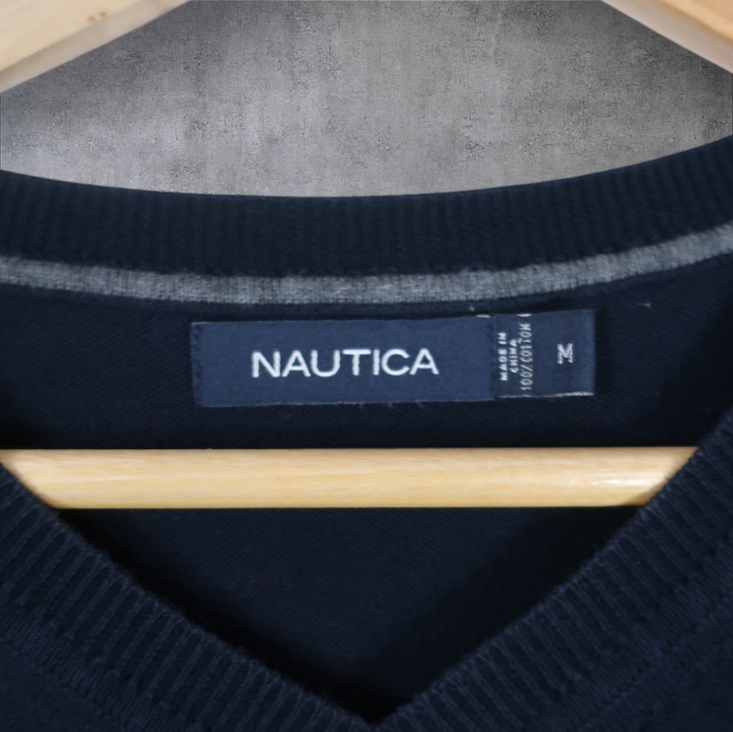 VINTAGE NAUTICA KNIT SWEATER VEST - M