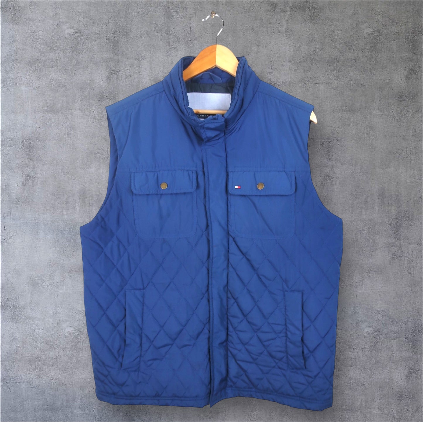 VINTAGE TOMMY HILFIGER PUFFER VEST - L