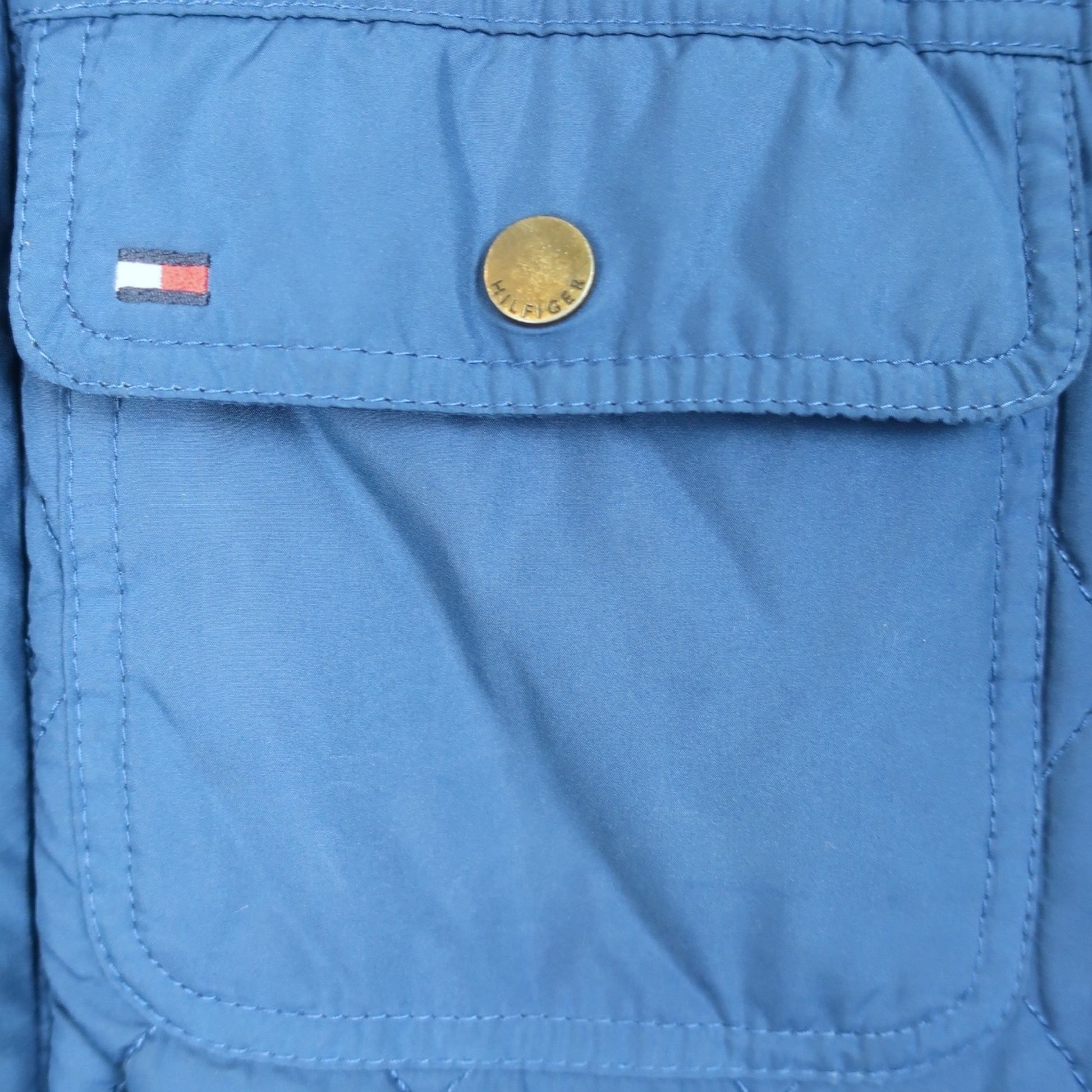 VINTAGE TOMMY HILFIGER PUFFER VEST - L