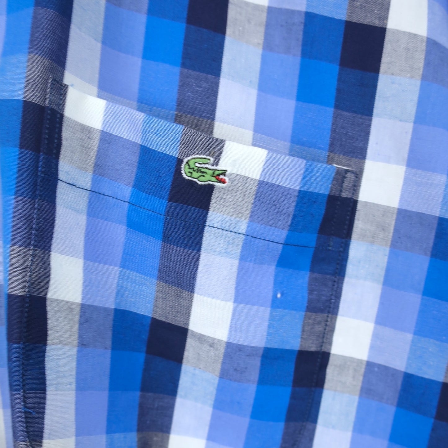 VINTAGE LACOSTE BUTTON-UP SHIRT - XL