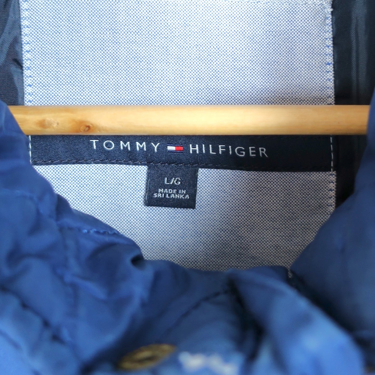 VINTAGE TOMMY HILFIGER PUFFER VEST - L