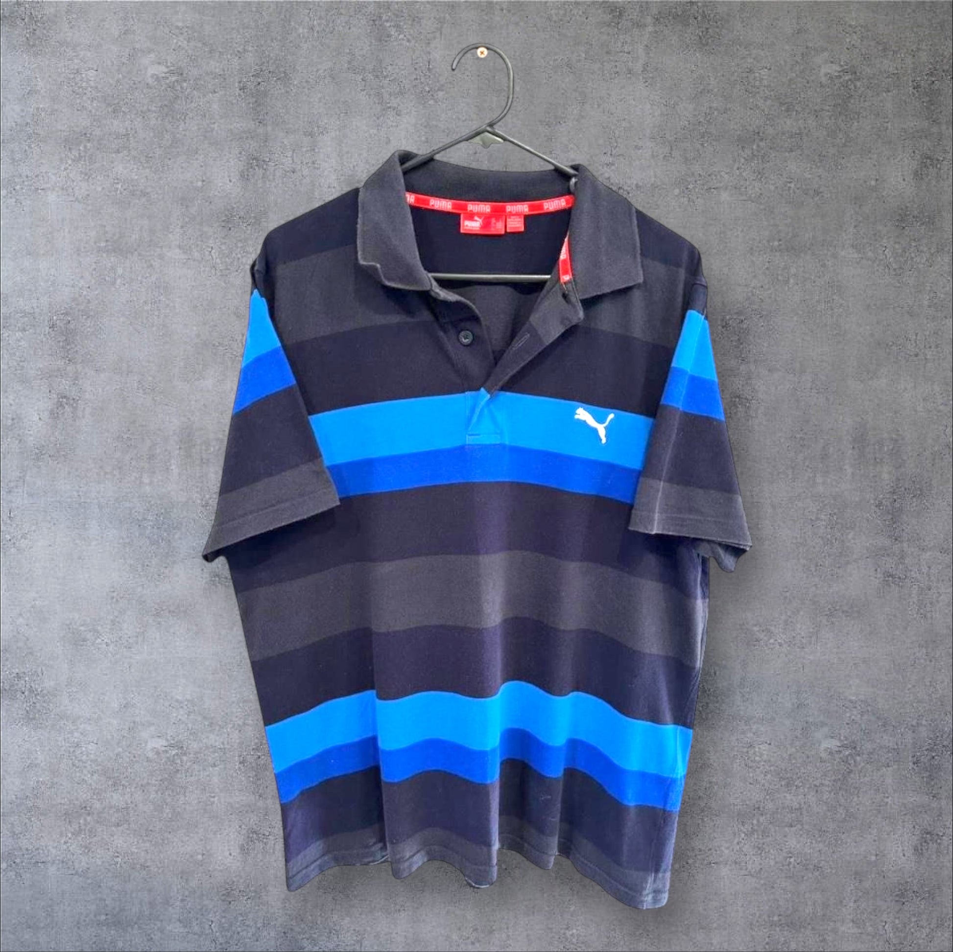 VINTAGE PUMA POLO SHIRT - L