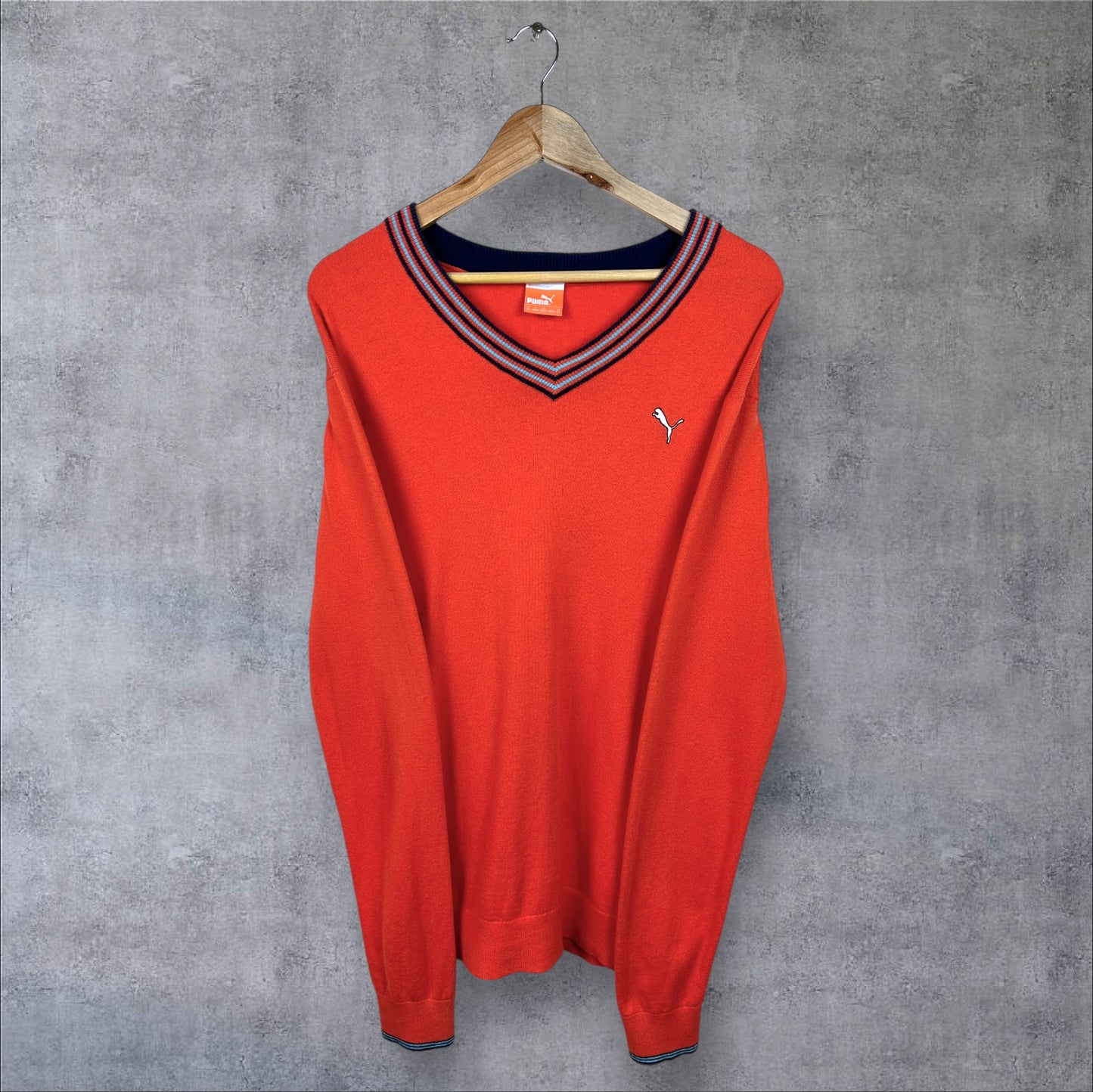 VINTAGE PUMA KNIT SWEATER - M