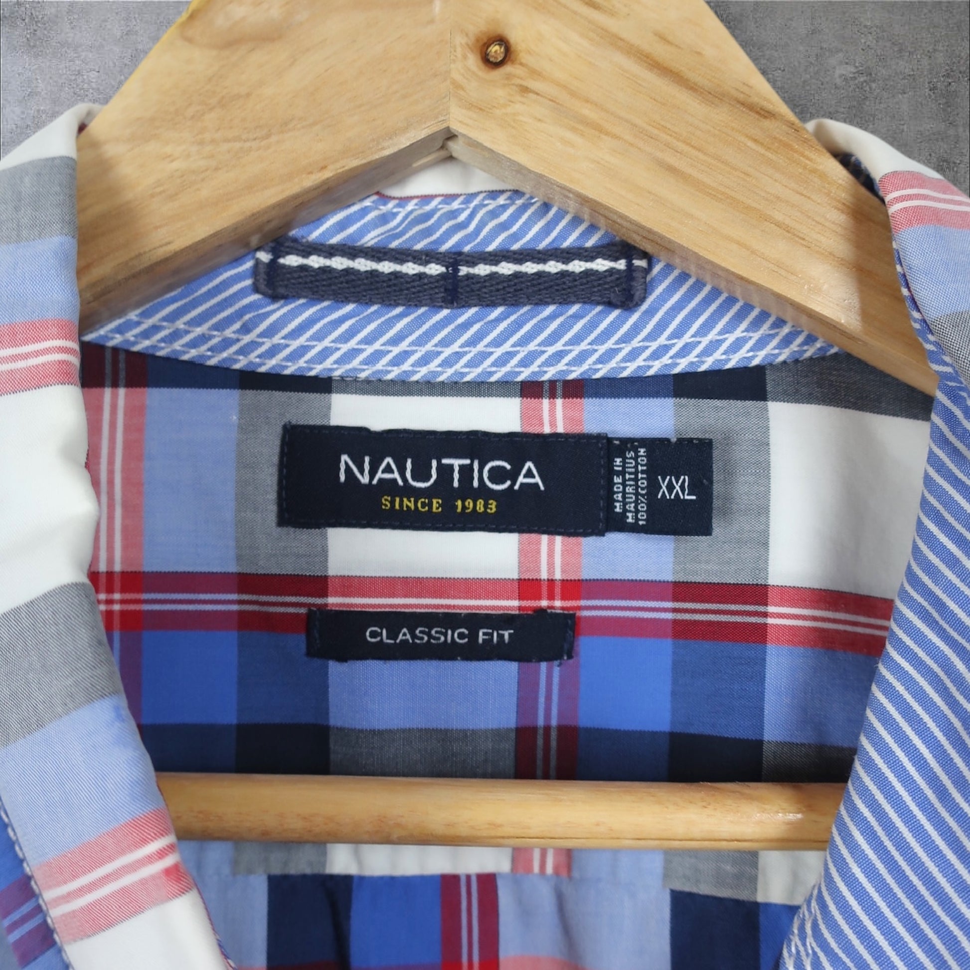 VINTAGE NAUTICA BUTTON-UP SHIRT - XXL