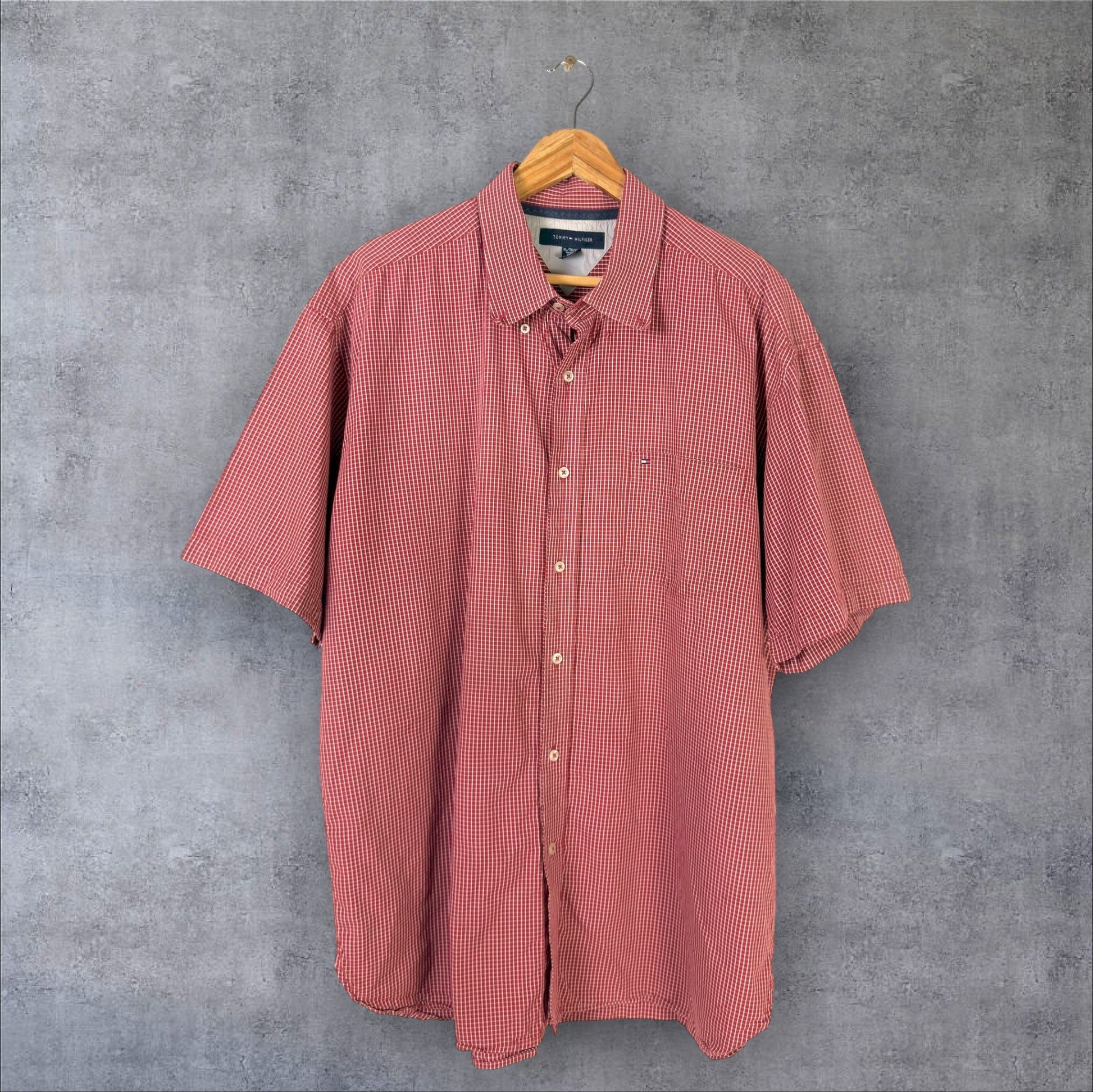 VINTAGE TOMMY HILFIGER BUTTON-UP SHIRT - XL