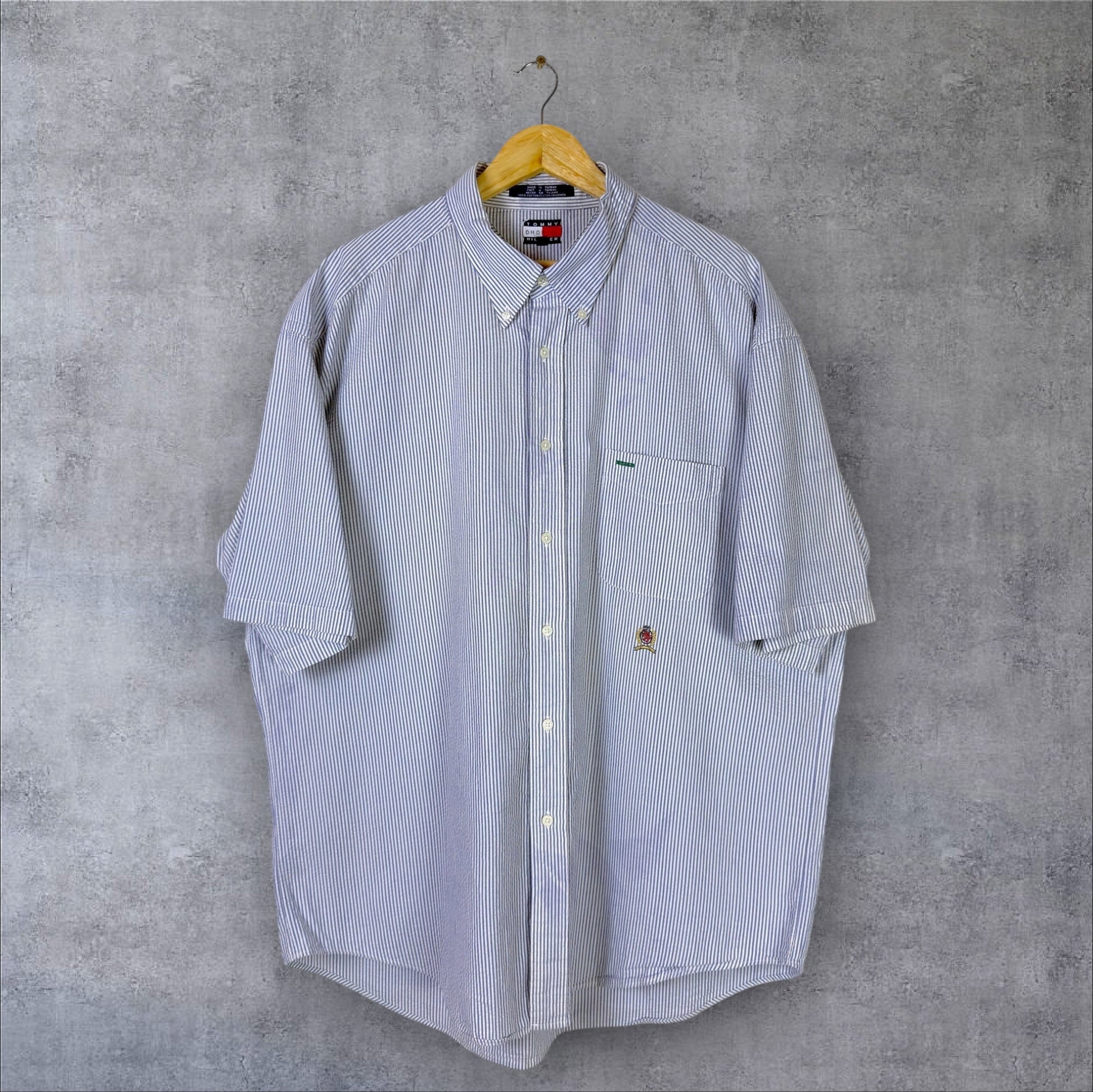 VINTAGE TOMMY HILFIGER BUTTON-UP SHIRT - XXL