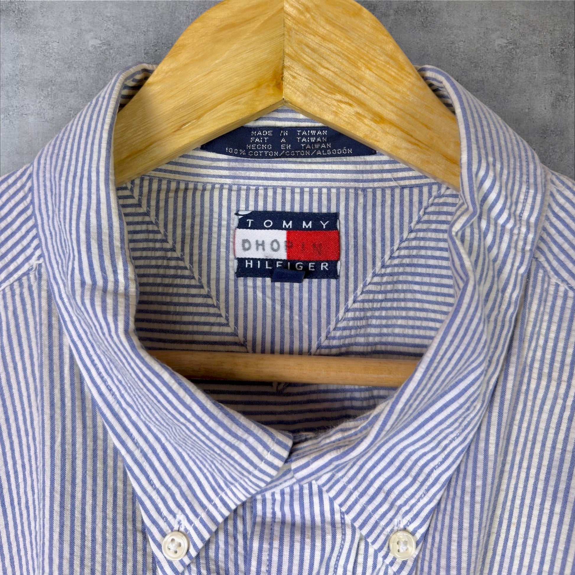 VINTAGE TOMMY HILFIGER BUTTON-UP SHIRT - XXL
