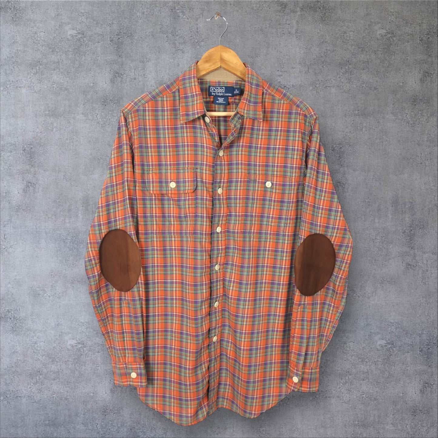 VINTAGE LONG-SLEEVE POLO RALPH LAUREN BUTTON-UP SHIRT - M/L
