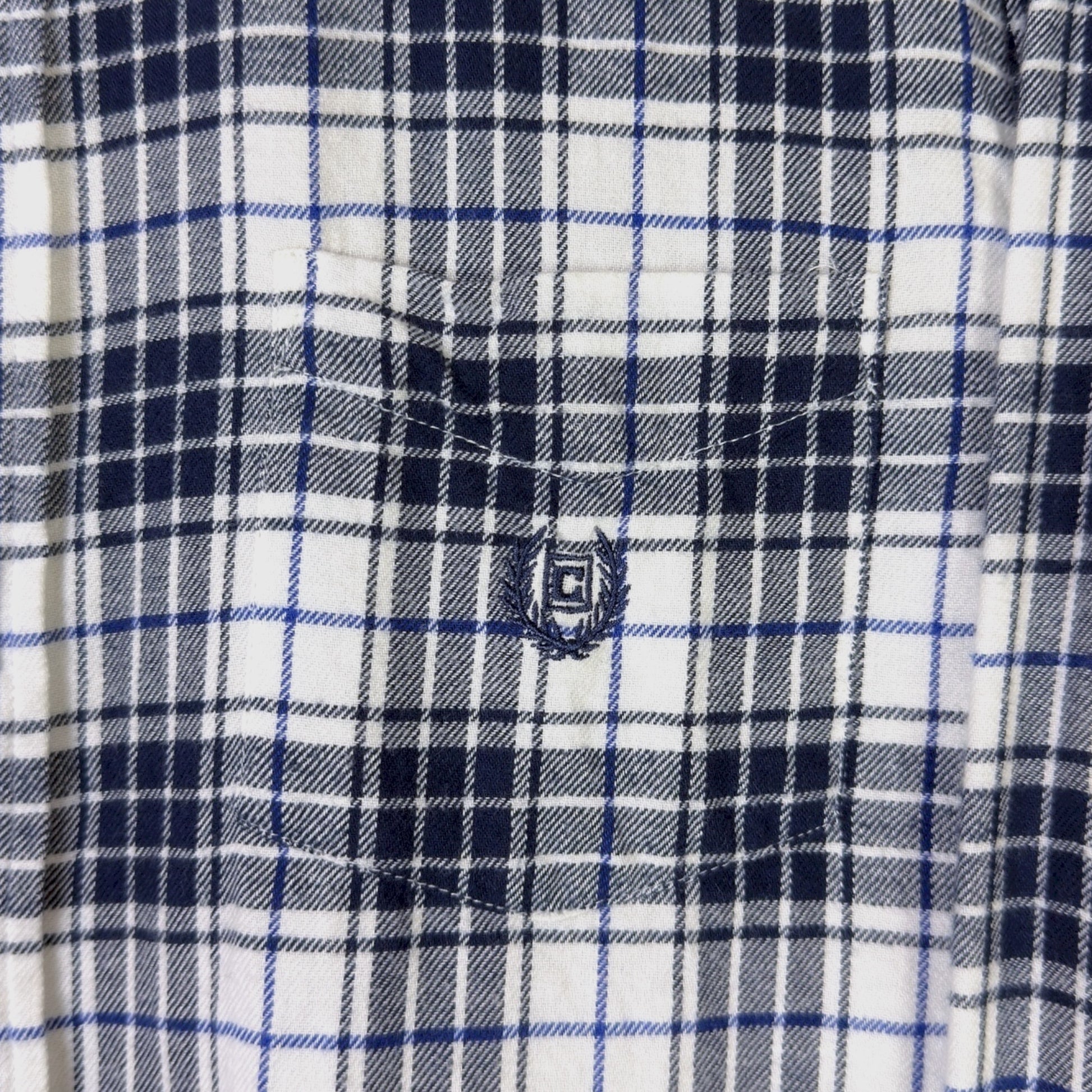 VINTAGE LONG-SLEEVE CHAPS BUTTON-UP SHIRT - L