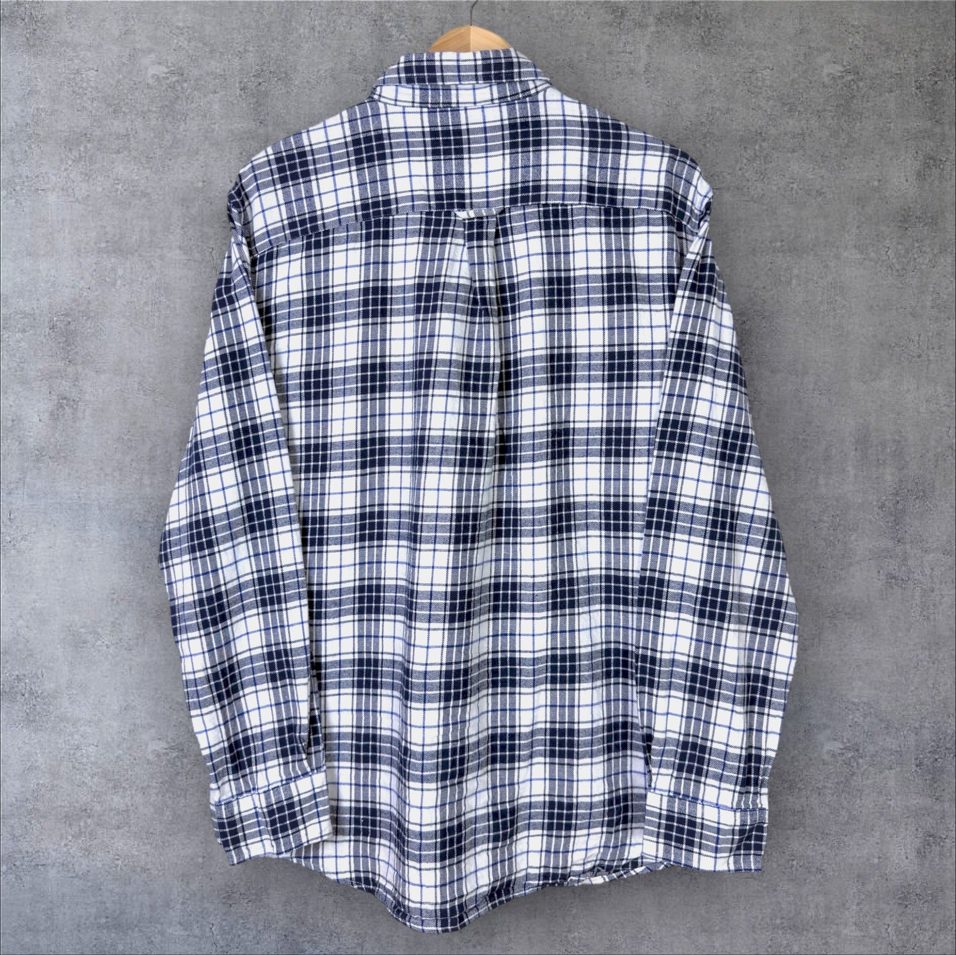 VINTAGE LONG-SLEEVE CHAPS BUTTON-UP SHIRT - L