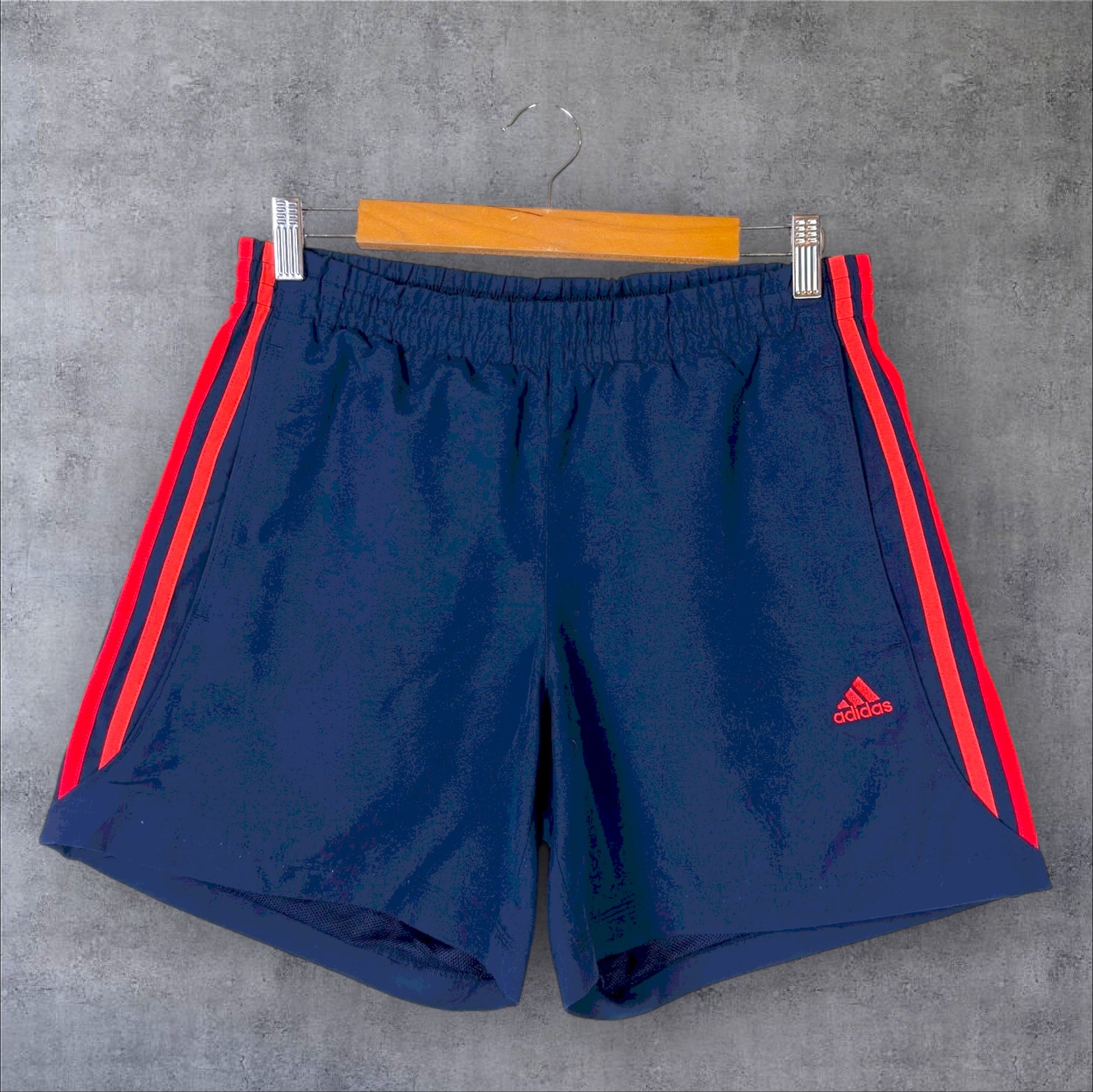 VINTAGE ADIDAS TRACK SHORTS - S