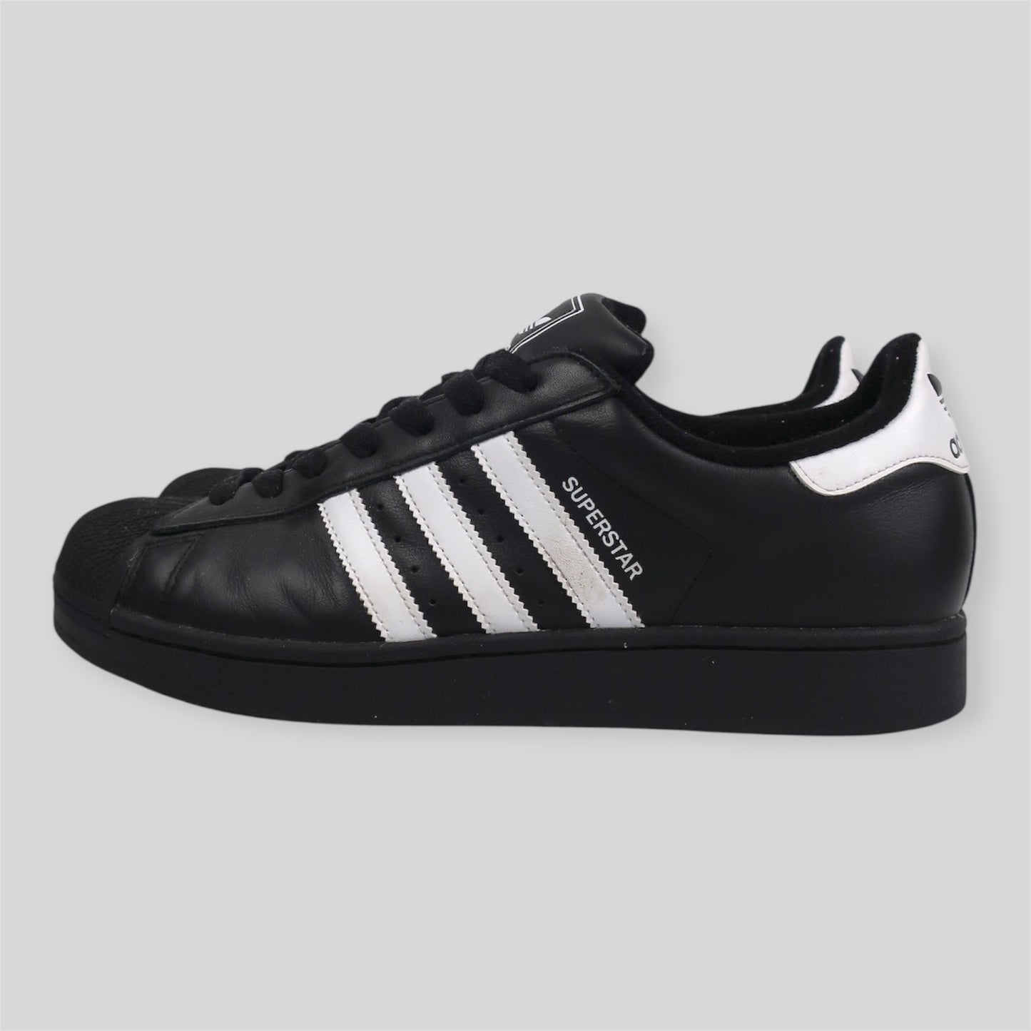 BLACK & WHITE ADIDAS SUPERSTAR II - SIZE 11