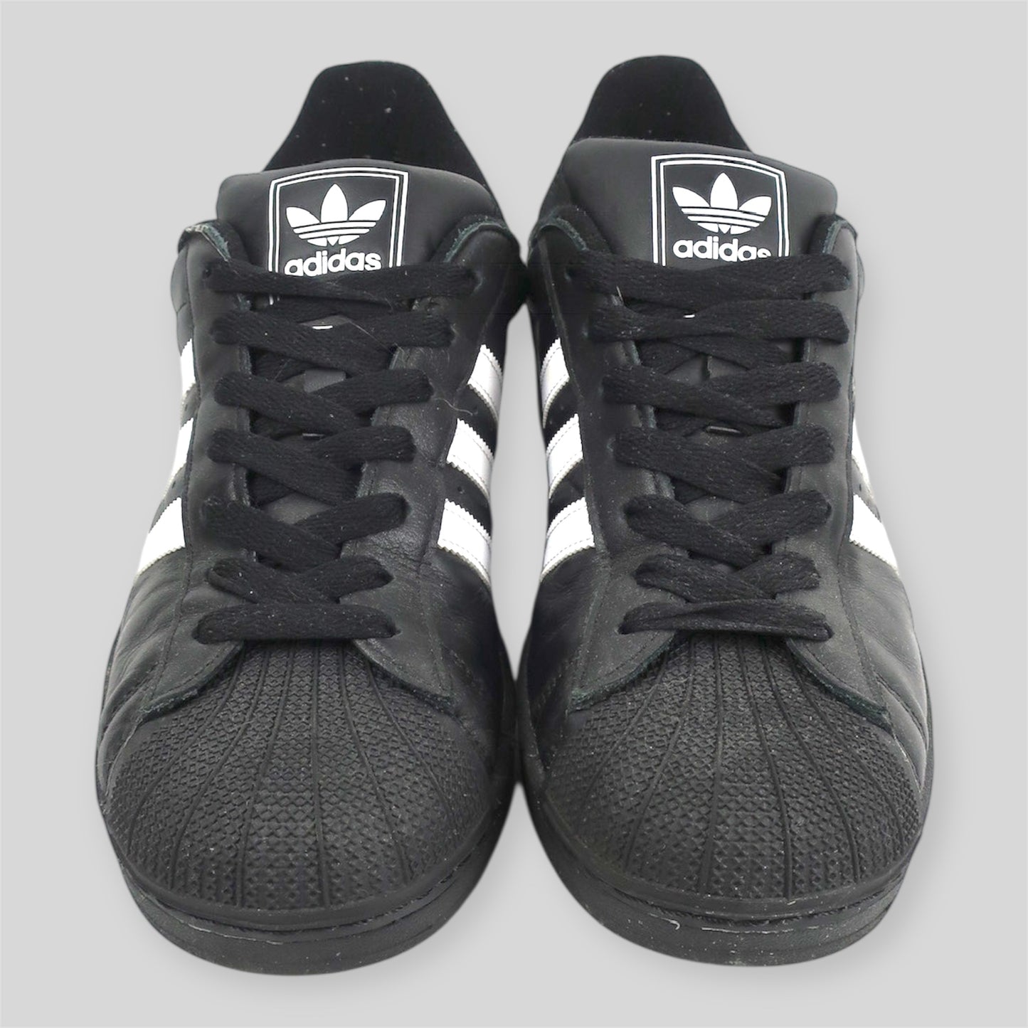 BLACK & WHITE ADIDAS SUPERSTAR II - SIZE 11