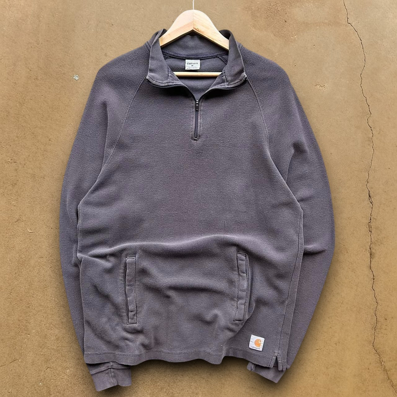 VINTAGE CARHARTT 1/4 ZIP - M/L