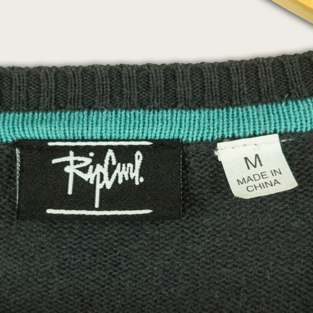 VINTAGE RIPCURL KNIT SWEATER - M