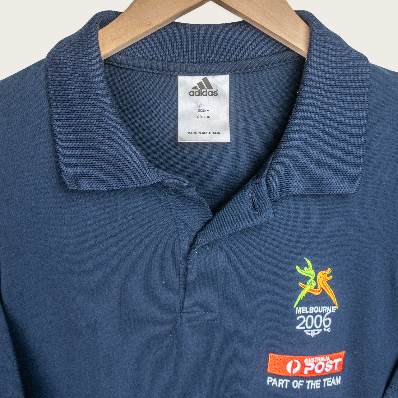 2006 Adidas Melbourne Commonwealth Games Polo Shirt - M