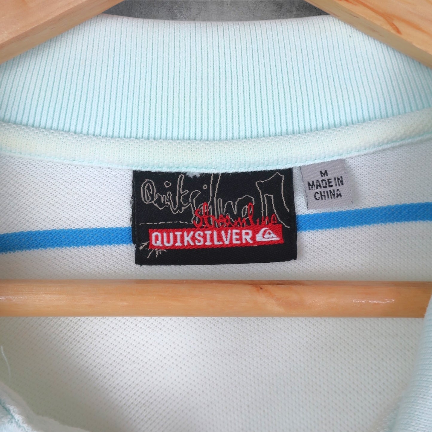 VINTAGE QUIKSILVER POLO SHIRT - M
