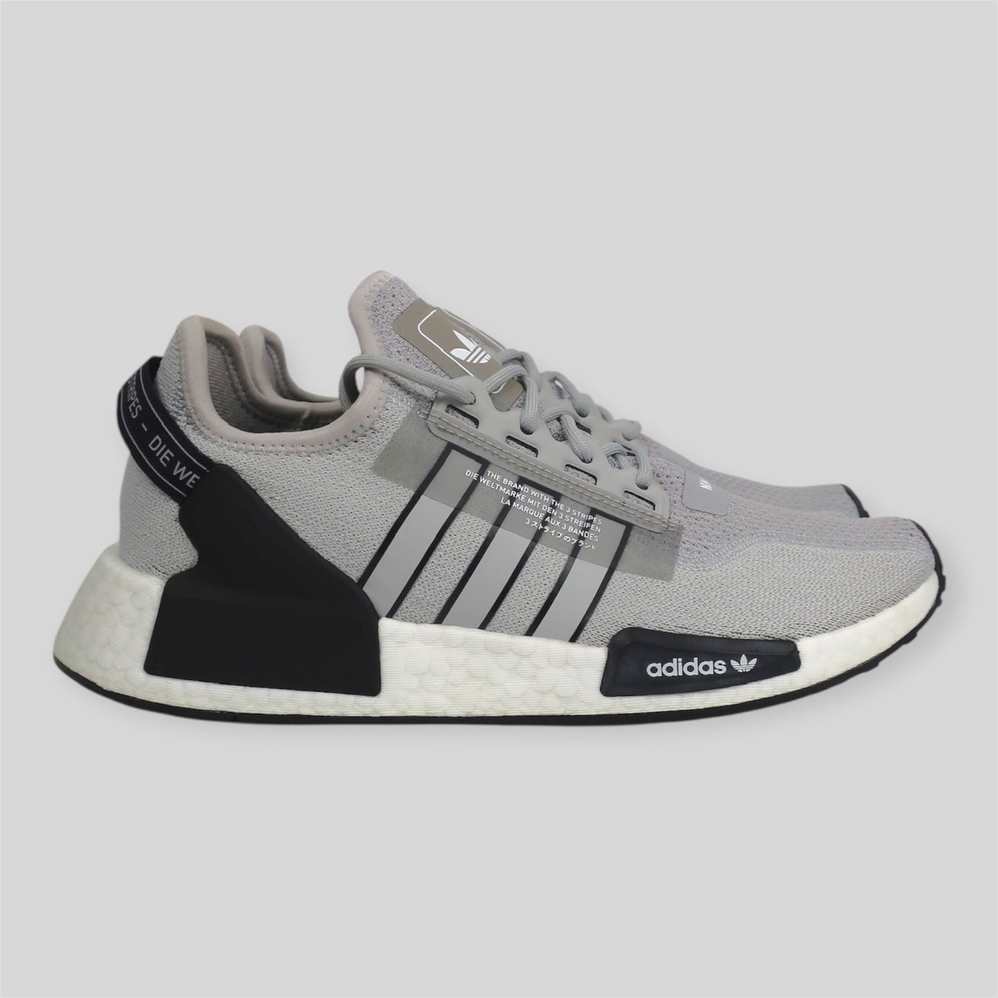 BRAND NEW GREY BLACK ADIDAS NMD R1 V2 - SIZE 8