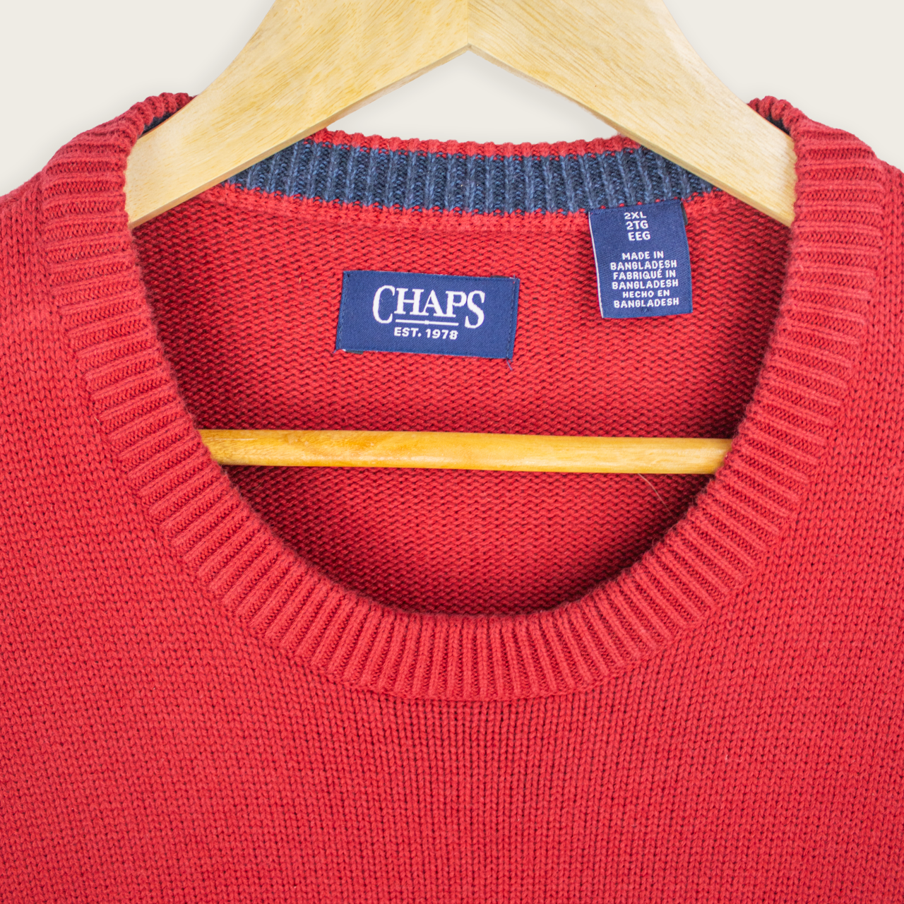 CHAPS KNIT SWEATER - XXL
