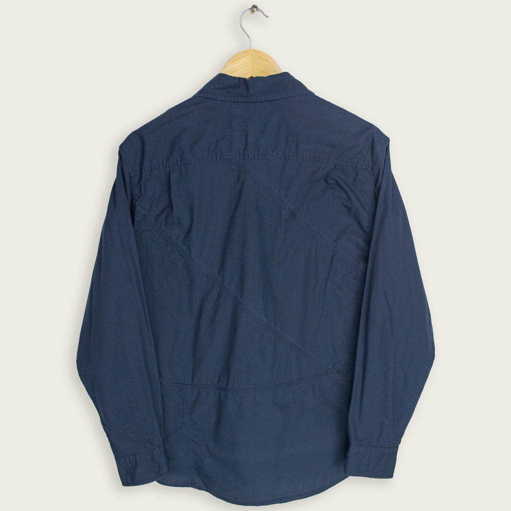 VINTAGE LONG-SLEEVE NAUTICA BUTTON-UP SHIRT - S