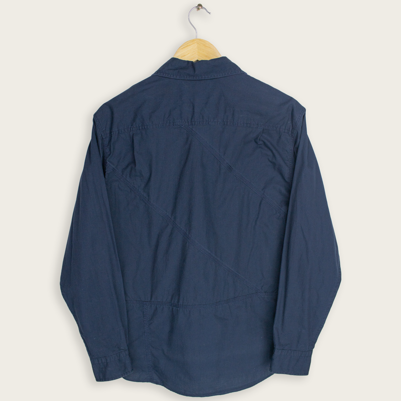 VINTAGE LONG-SLEEVE NAUTICA BUTTON-UP SHIRT - S