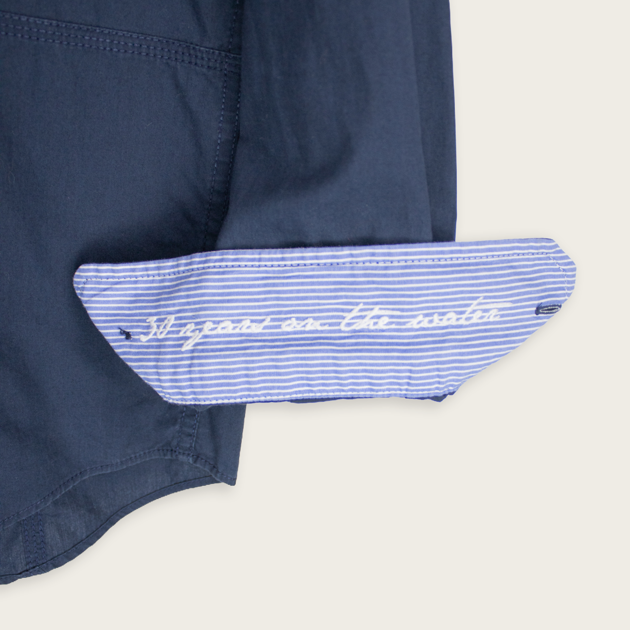 VINTAGE LONG-SLEEVE NAUTICA BUTTON-UP SHIRT - S