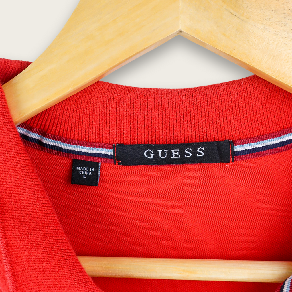 VINTAGE GUESS POLO SHIRT - L