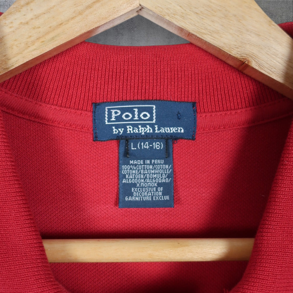 VINTAGE WMNS POLO RALPH LAUREN POLO SHIRT - L