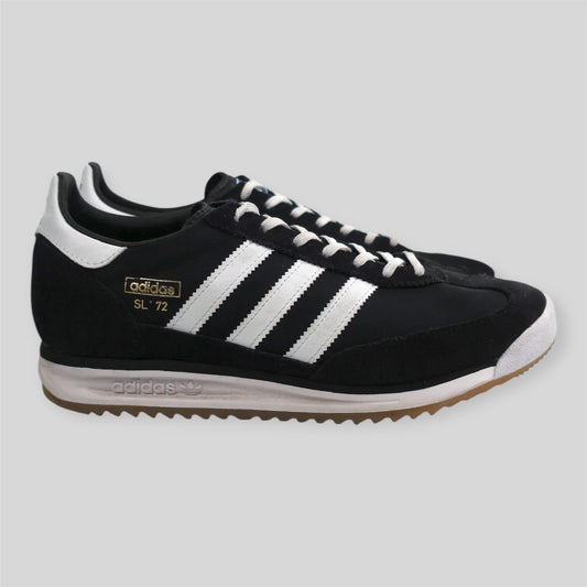 BLACK & WHITE ADIDAS SL 72 - SIZE 7