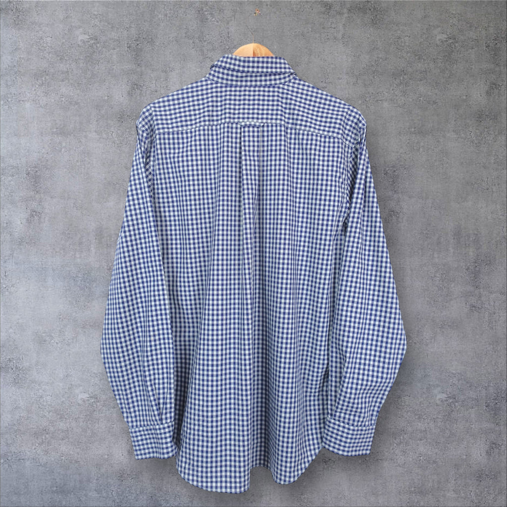 VINTAGE LONG-SLEEVE NAUTICA BUTTON-UP SHIRT - L