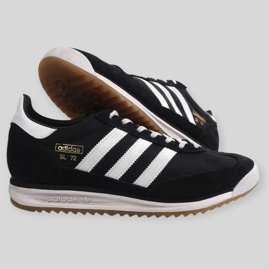 BLACK & WHITE ADIDAS SL 72 - SIZE 7