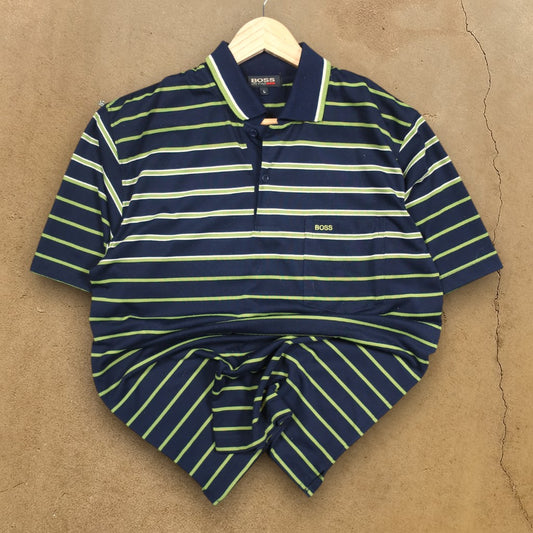 VINTAGE HUGO BOSS POLO SHIRT - L