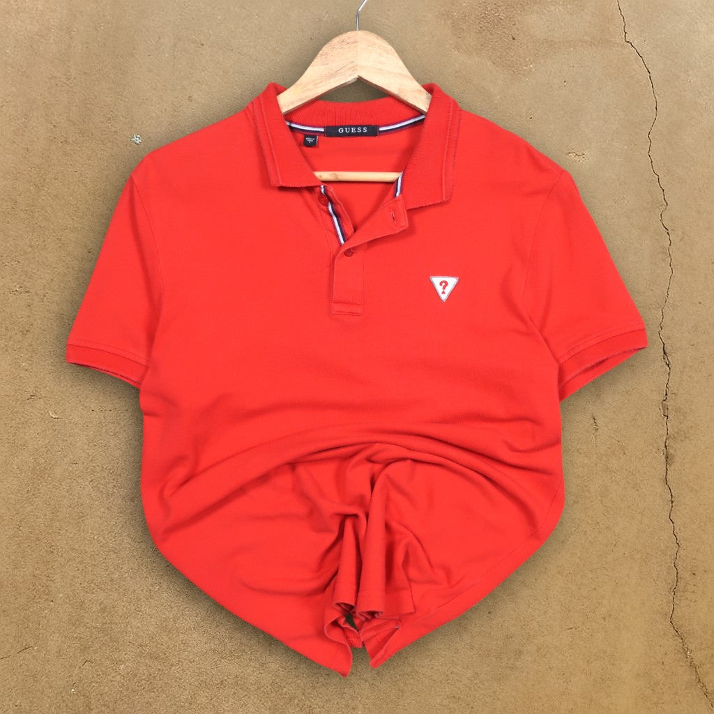 VINTAGE WMNS GUESS POLO SHIRT - L