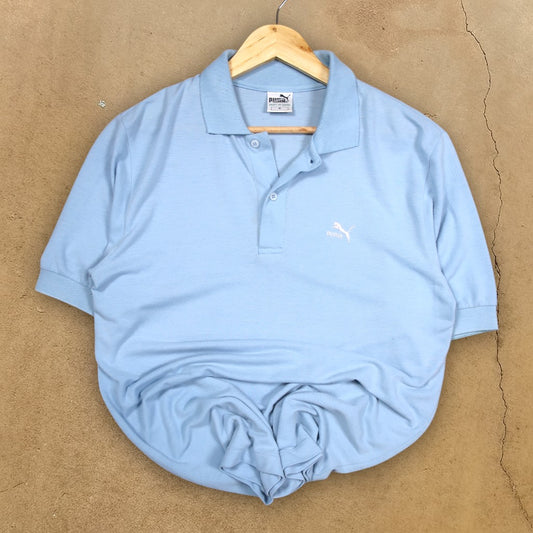 VINTAGE PUMA POLO SHIRT - M