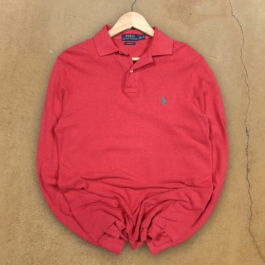 VINTAGE LONG-SLEEVE POLO RALPH LAUREN POLO SHIRT - S