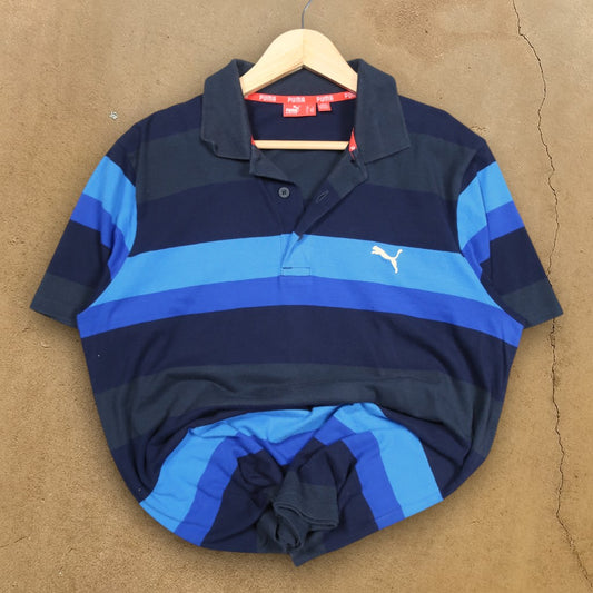 VINTAGE PUMA POLO SHIRT - L