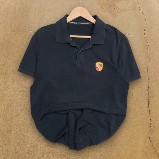 VINTAGE PORSCHE POLO SHIRT - S/M