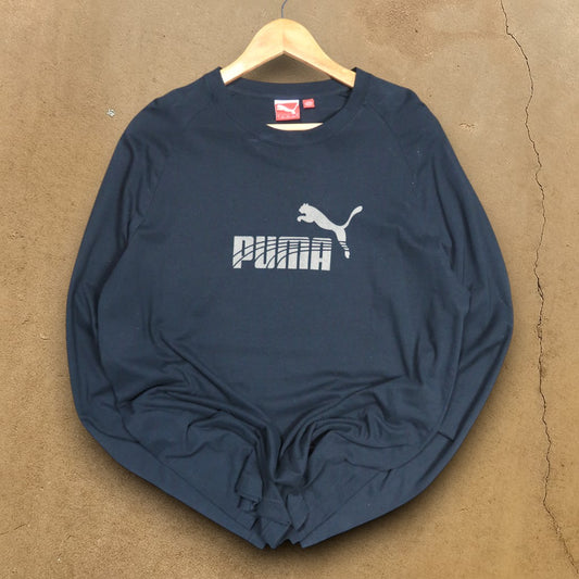 VINTAGE LONG-SLEEVE PUMA T-SHIRT - L